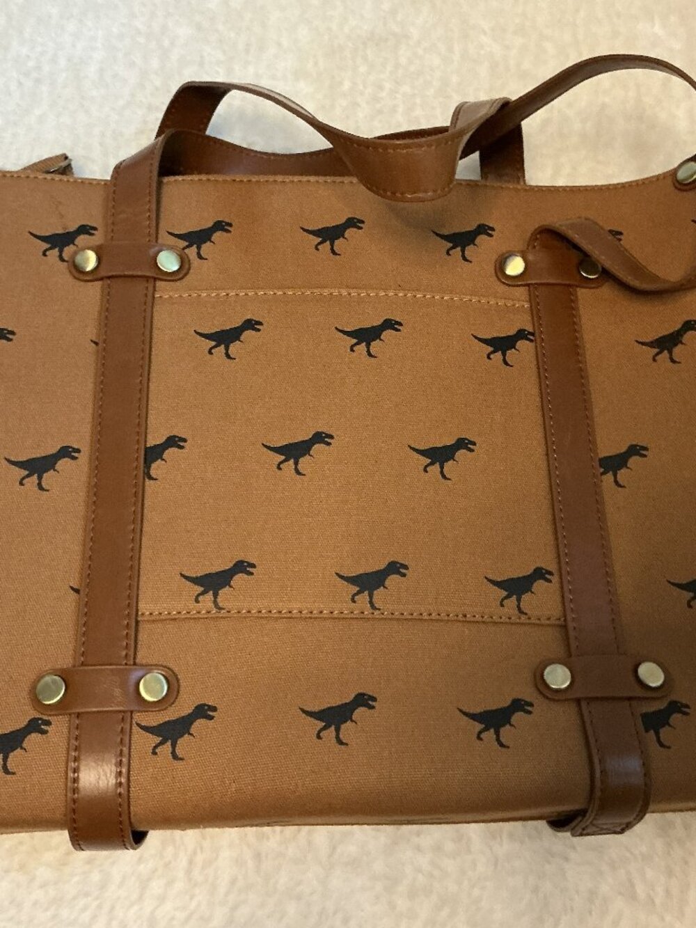 ModCloth Camp Director Dinosaur Tote